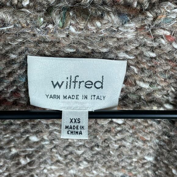 ARITZIA WILFRED Dunkirk Knit Vest Size XXS Wool Alpaca Silk Lagenlook Chunky - Picture 6 of 13